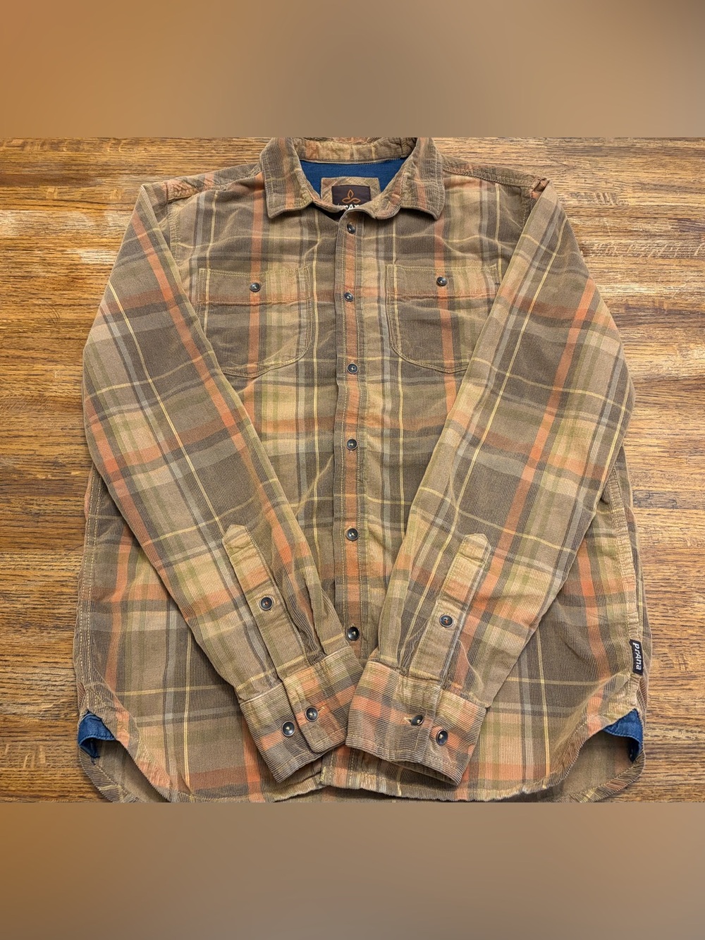 prAna Dooley Long Sleeve Corduroy Button Up - Men’s Size Small
